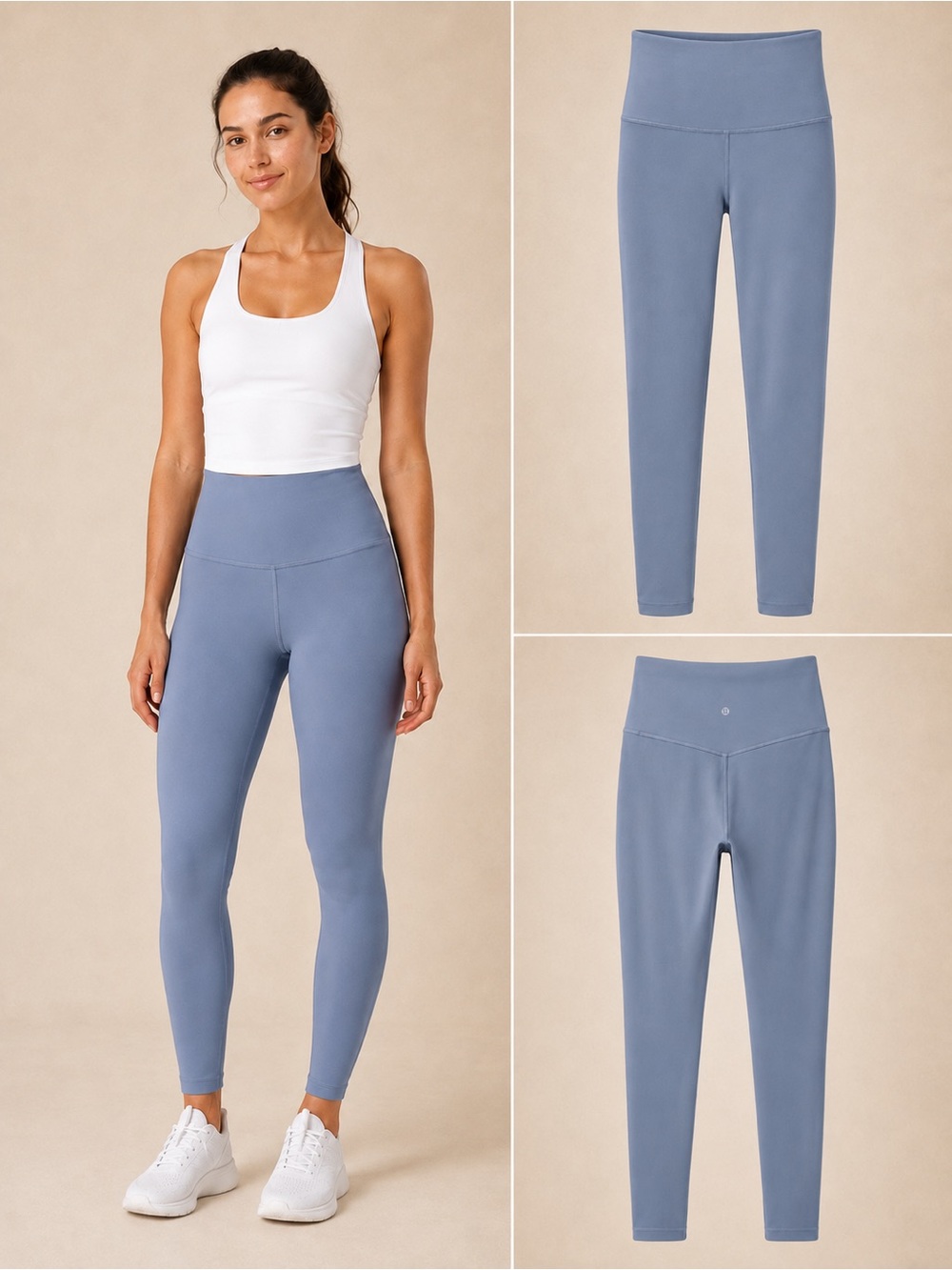 Lululemon Align High-Rise Leggings Blue Gray Nulu - Size 4